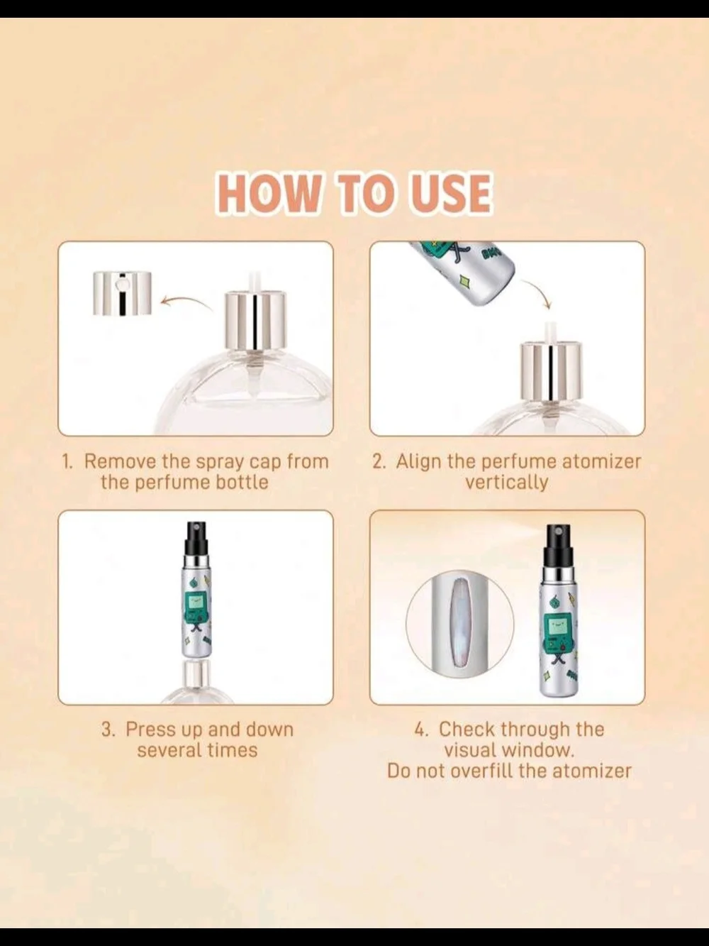 Adventure Time Travel Perfume Atomizer - Cute Refillable Spray